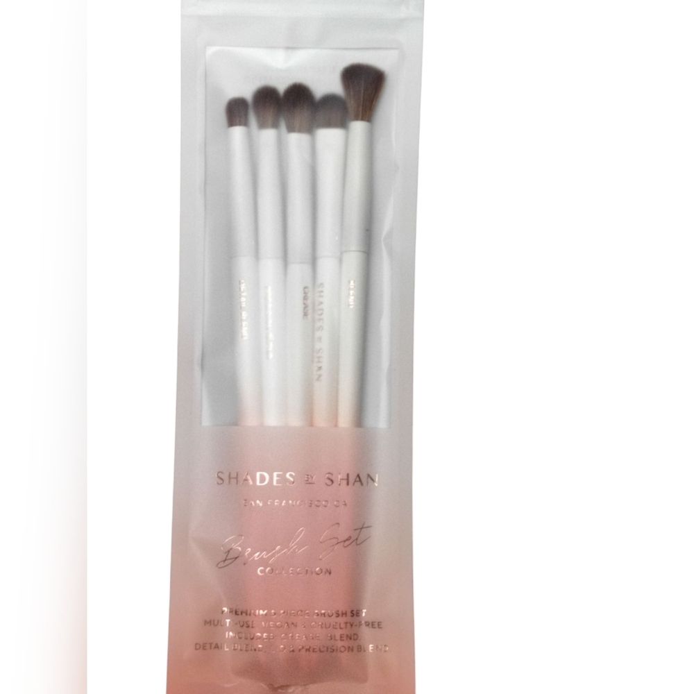 Shades By Shan 5 Piece Makeup Brush Set
